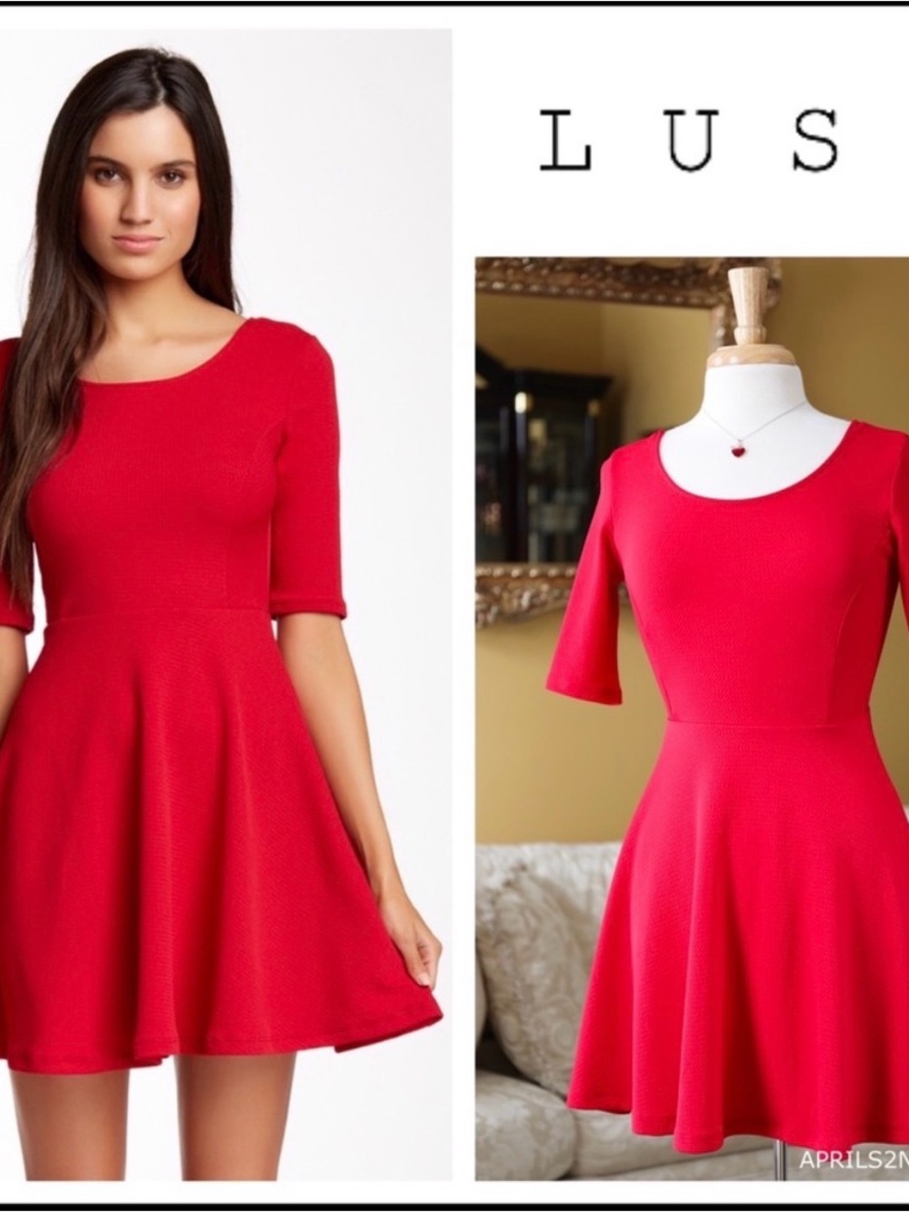 Lush red dress